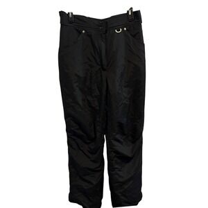 Slalom Black Ski Pants Snowboard Pants Waterproof‎ Insulated Medium